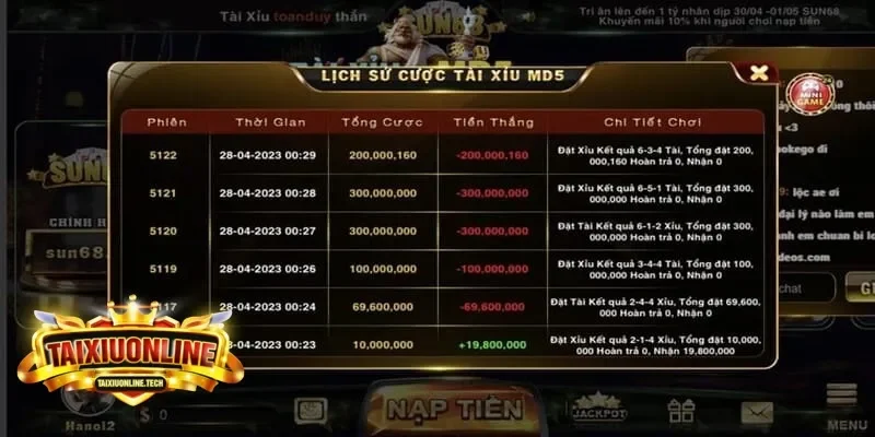 thua Tài Xỉu có gỡ được không